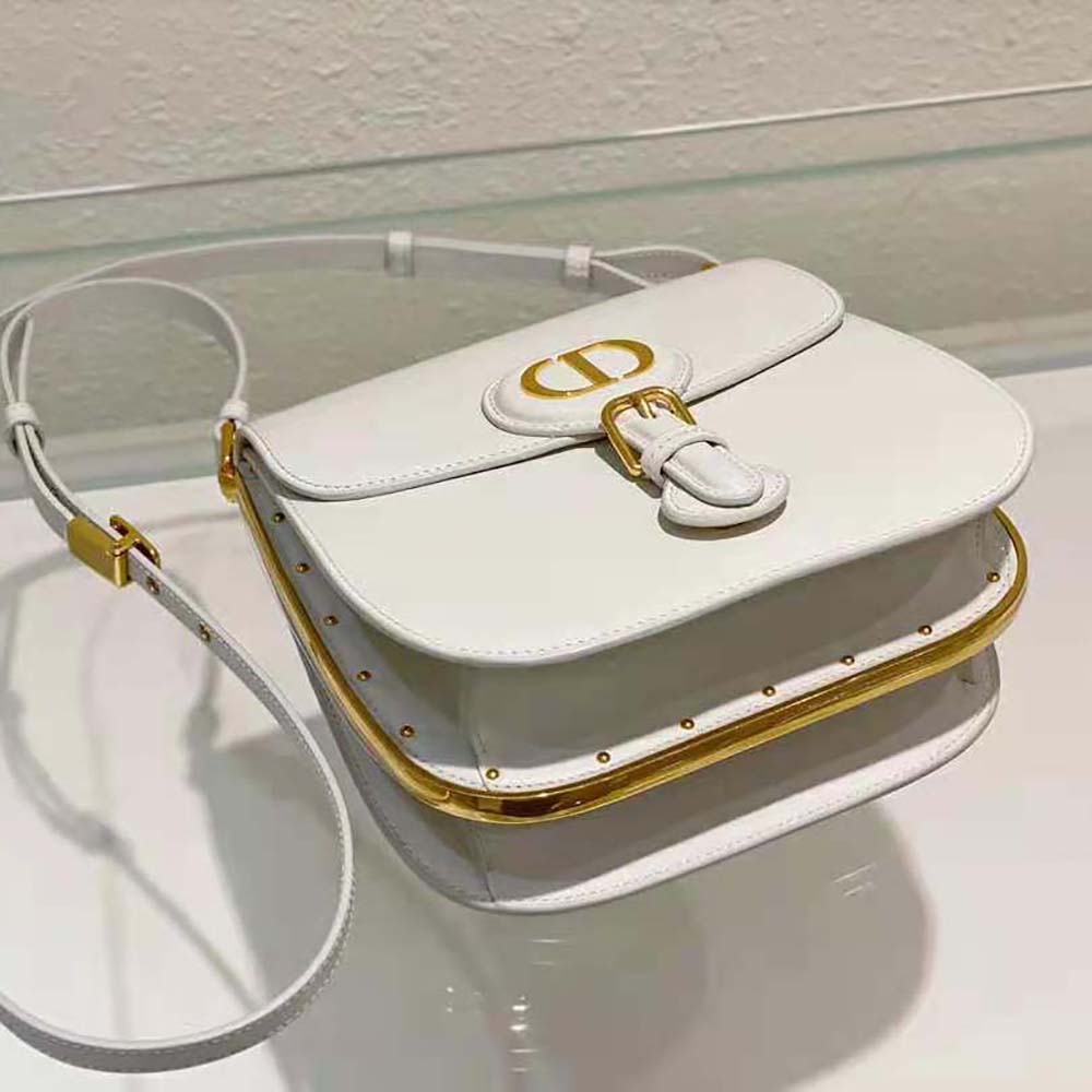 Dior Women Bobby Frame Bag Latte Box Calfskin - image 6