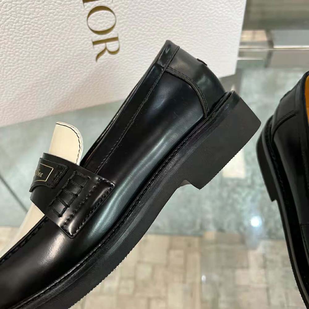 Dior Women Boy Loafer Black and White Brushed Calfskin - image 7