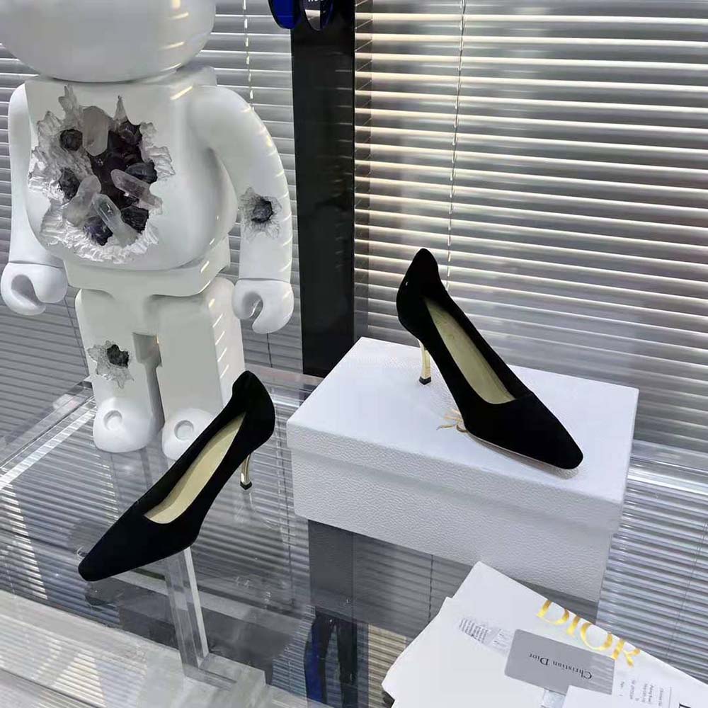 Dior Women D-Fame Pump Black Suede Calfskin - image 5