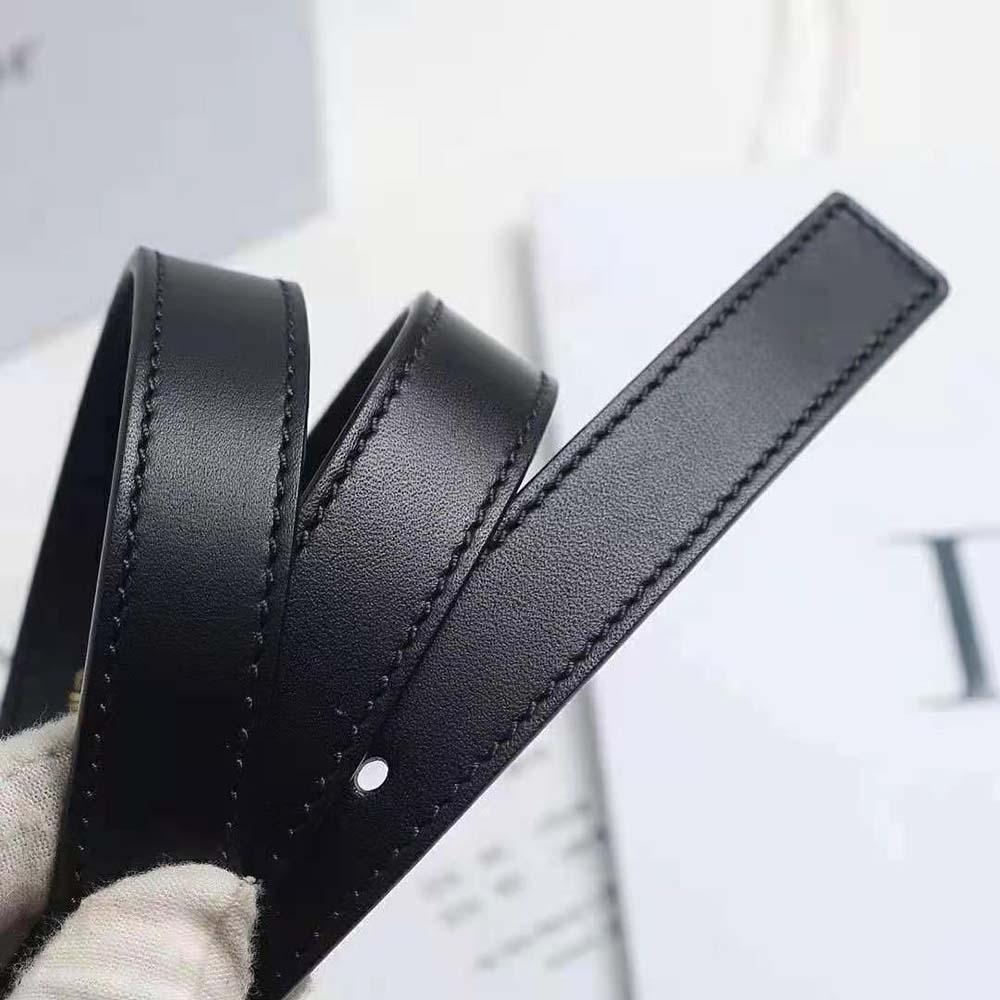 Dior Women D-Fence Belt Black Smooth Calfskin 30 MM - image 6
