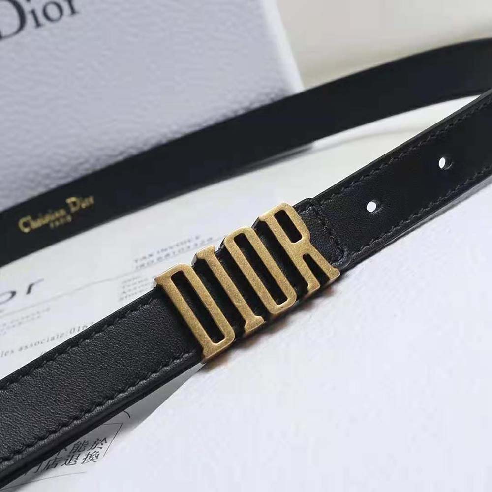 Dior Women D-Fence Belt Black Smooth Calfskin 30 MM - image 5