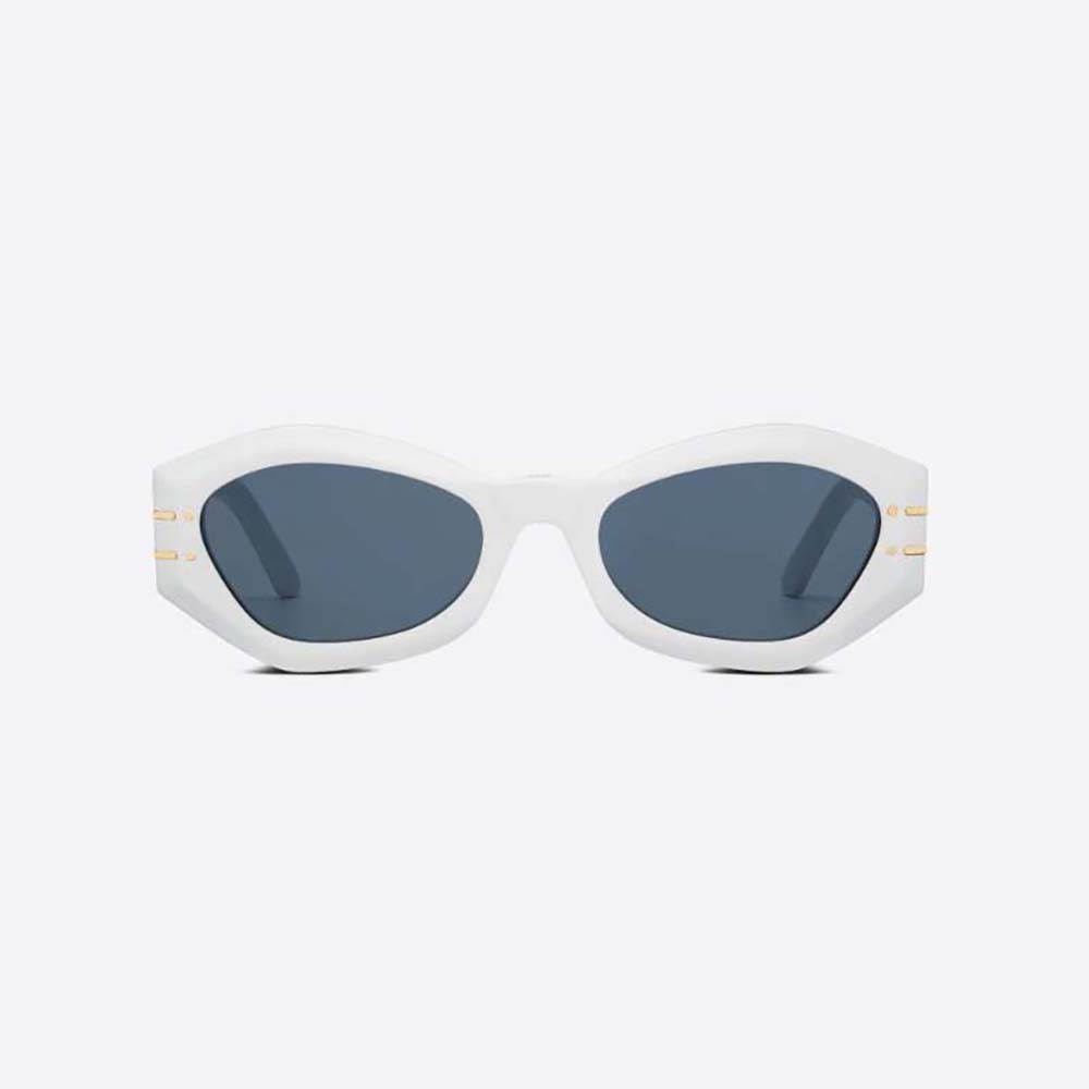 Front view of Dior Women DiorSignature B1U White Butterfly Sunglasses