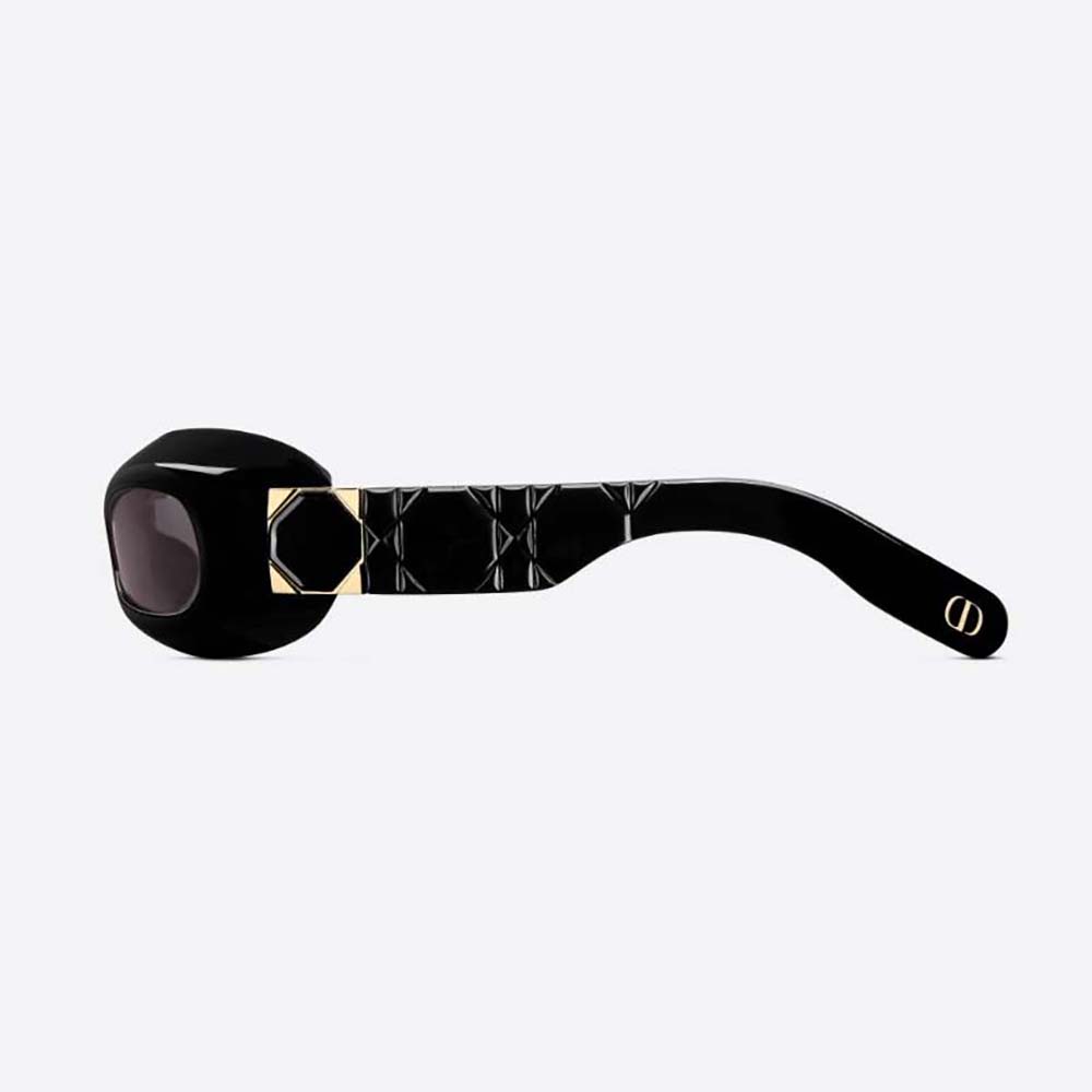 Side angle showing acetate frame texture of Dior Women Lady 95.22