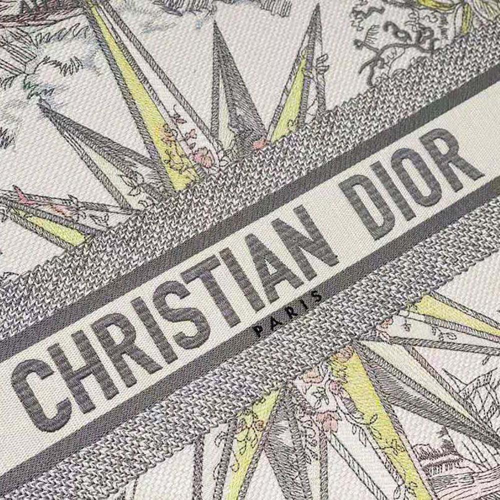 Dior Women Large Dior Book Tote White Multicolor Rêve D’Infini Embroidery - image 9