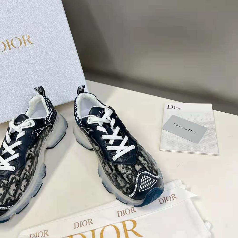 Dior Women Vibe Sneaker Deep Blue Dior Oblique Technical Fabric and Transparent Rubber - image 5