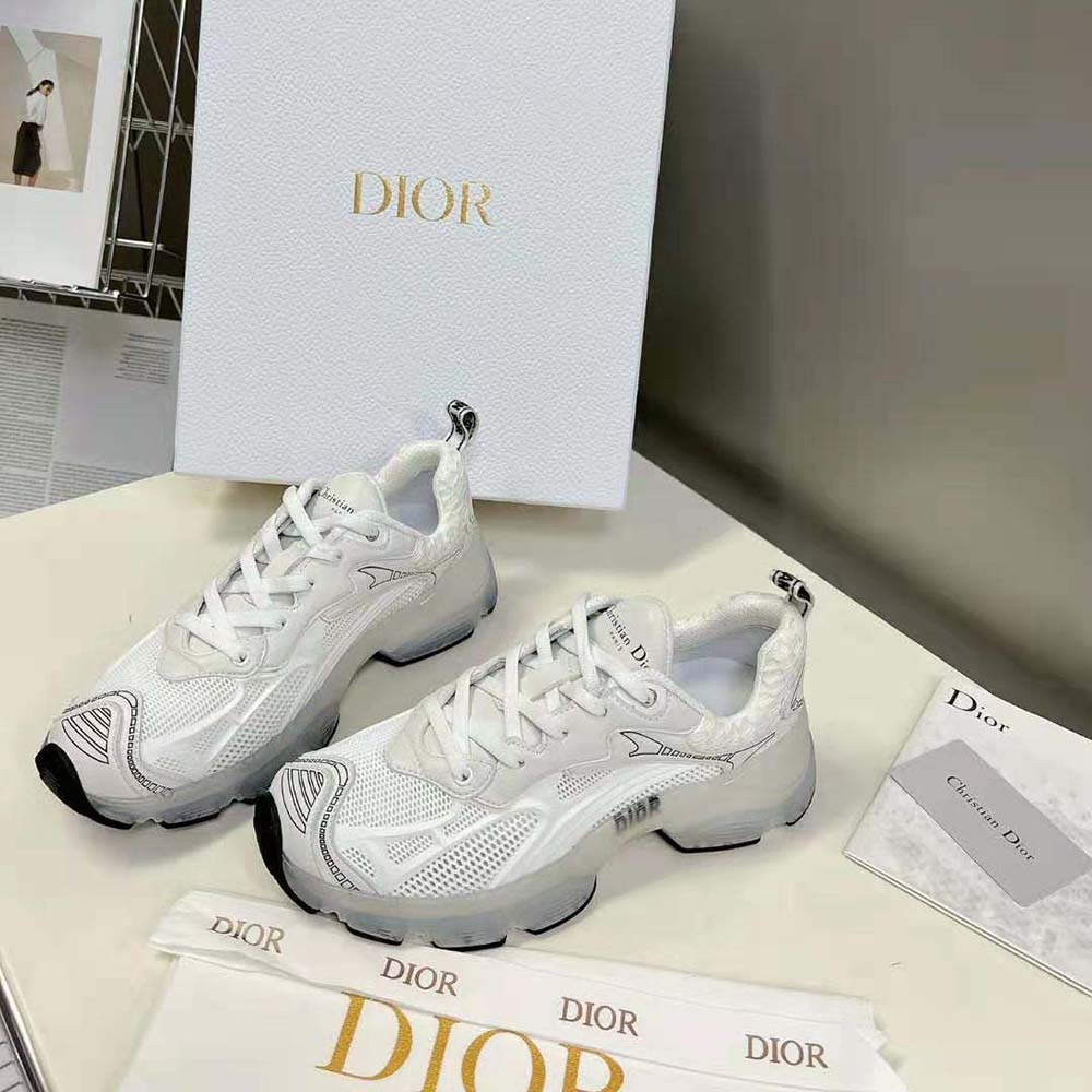 Dior Women Vibe Sneaker White Technical Fabric Mesh and Rubber - image 4