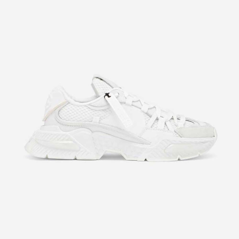 Dolce Gabbana D&G Unisex Mixed-Material Airmaster Sneakers-White