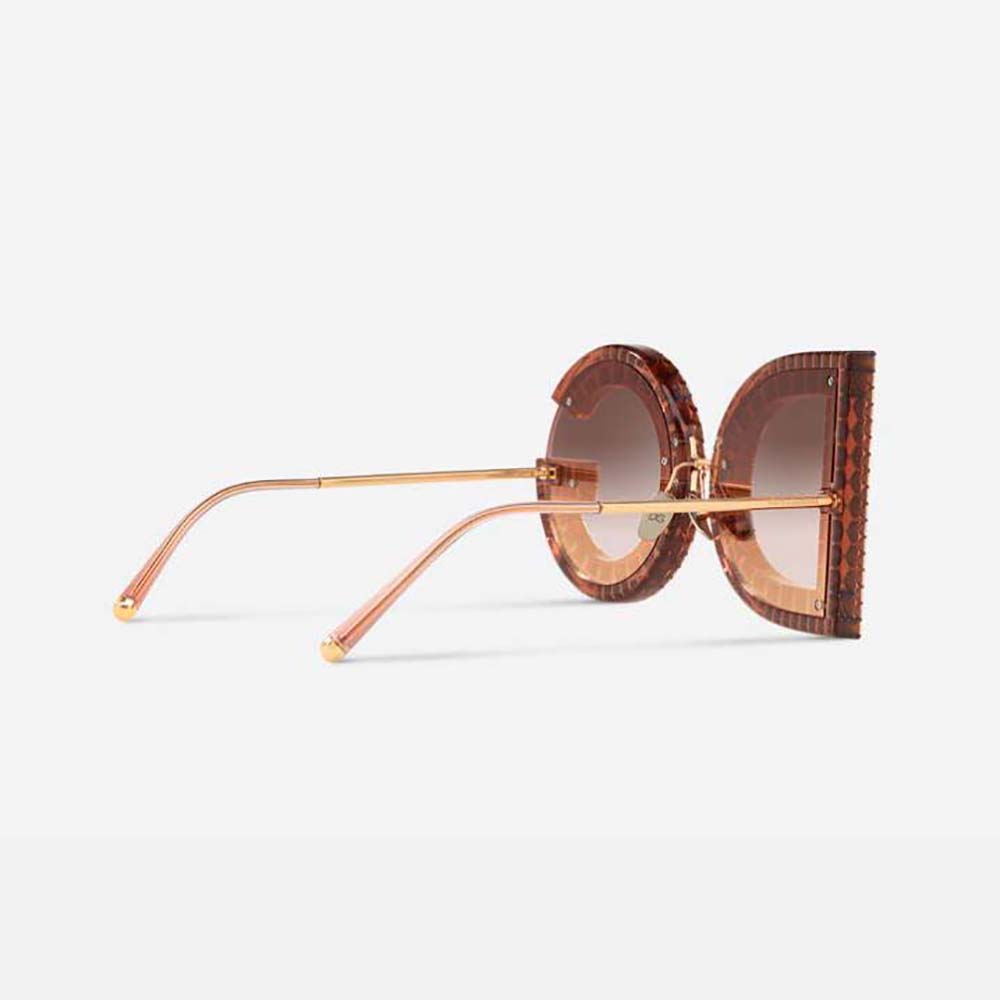 Dolce Gabbana D&G Women DG Glitter Sunglasses-Pink - image 4