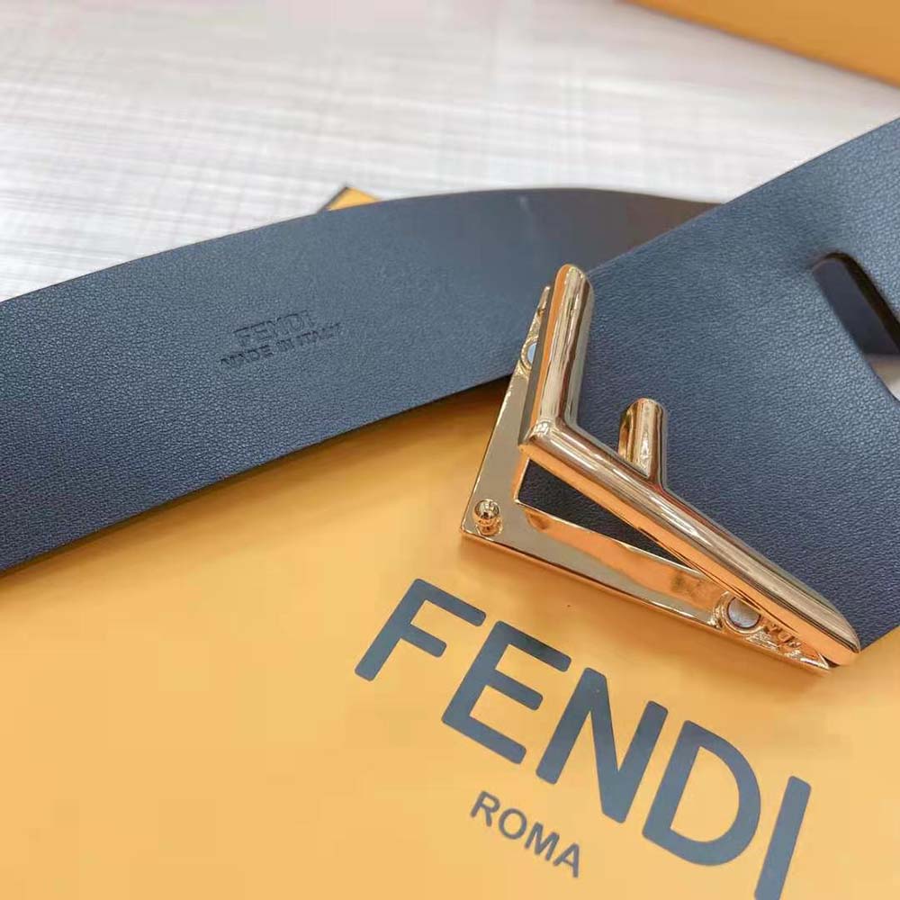 Fendi Women Black Leather Belt - image 7