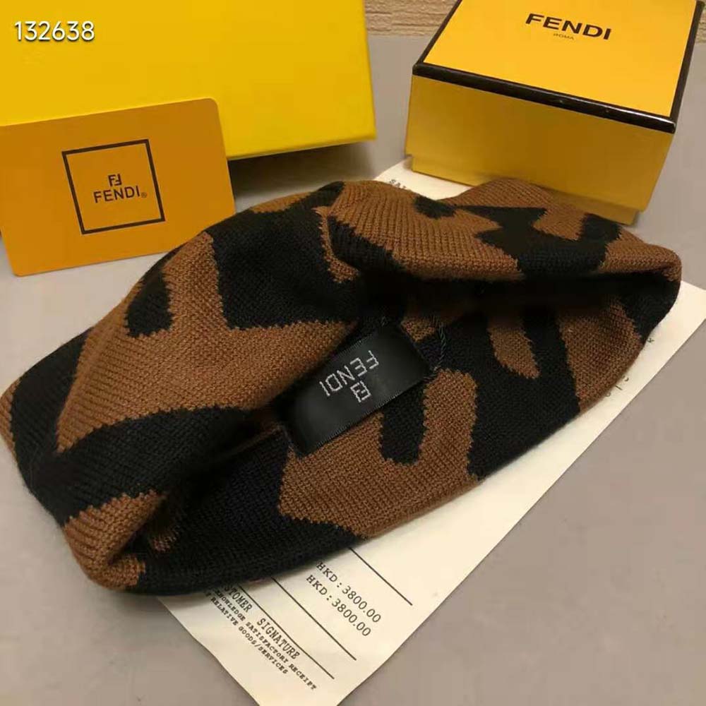 Fendi Women FF Band Multicolor Wool and Viscose Band - image 5