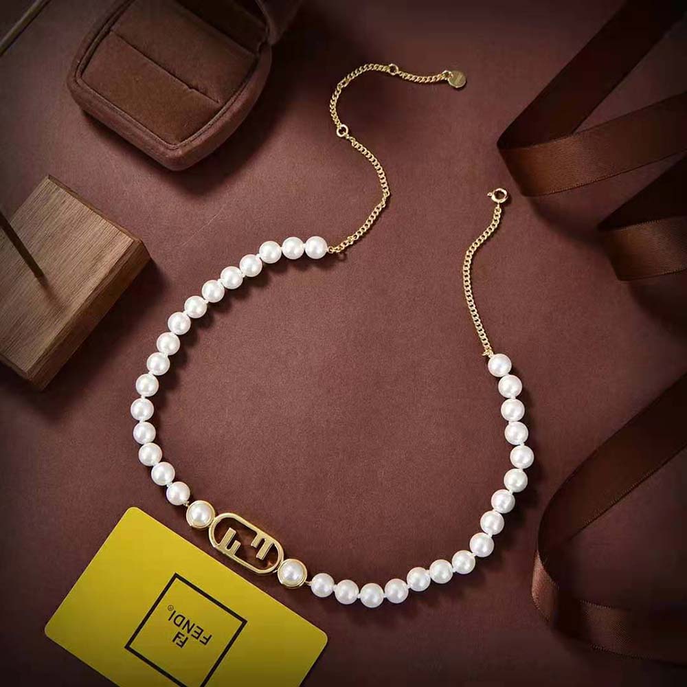 Fendi Women O’Lock Choker Gold-colored Choker - image 4