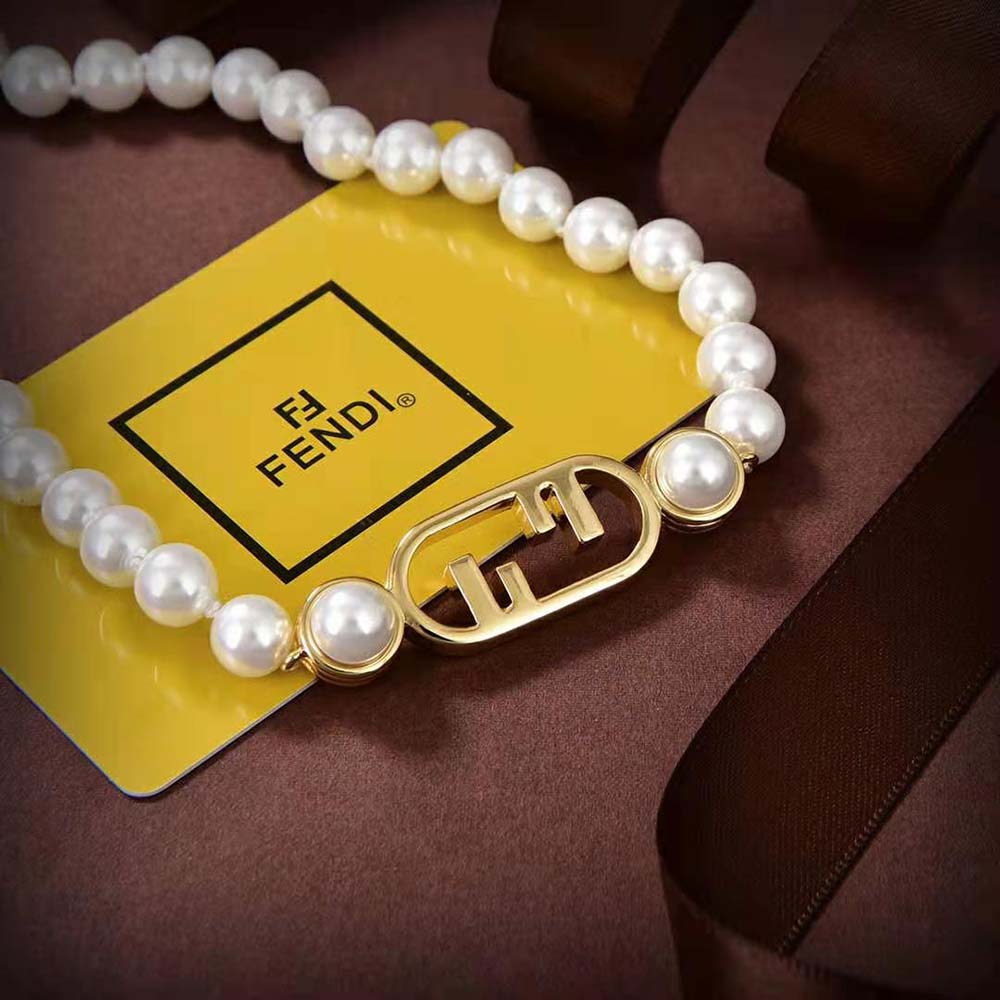 Fendi Women O’Lock Choker Gold-colored Choker - image 5