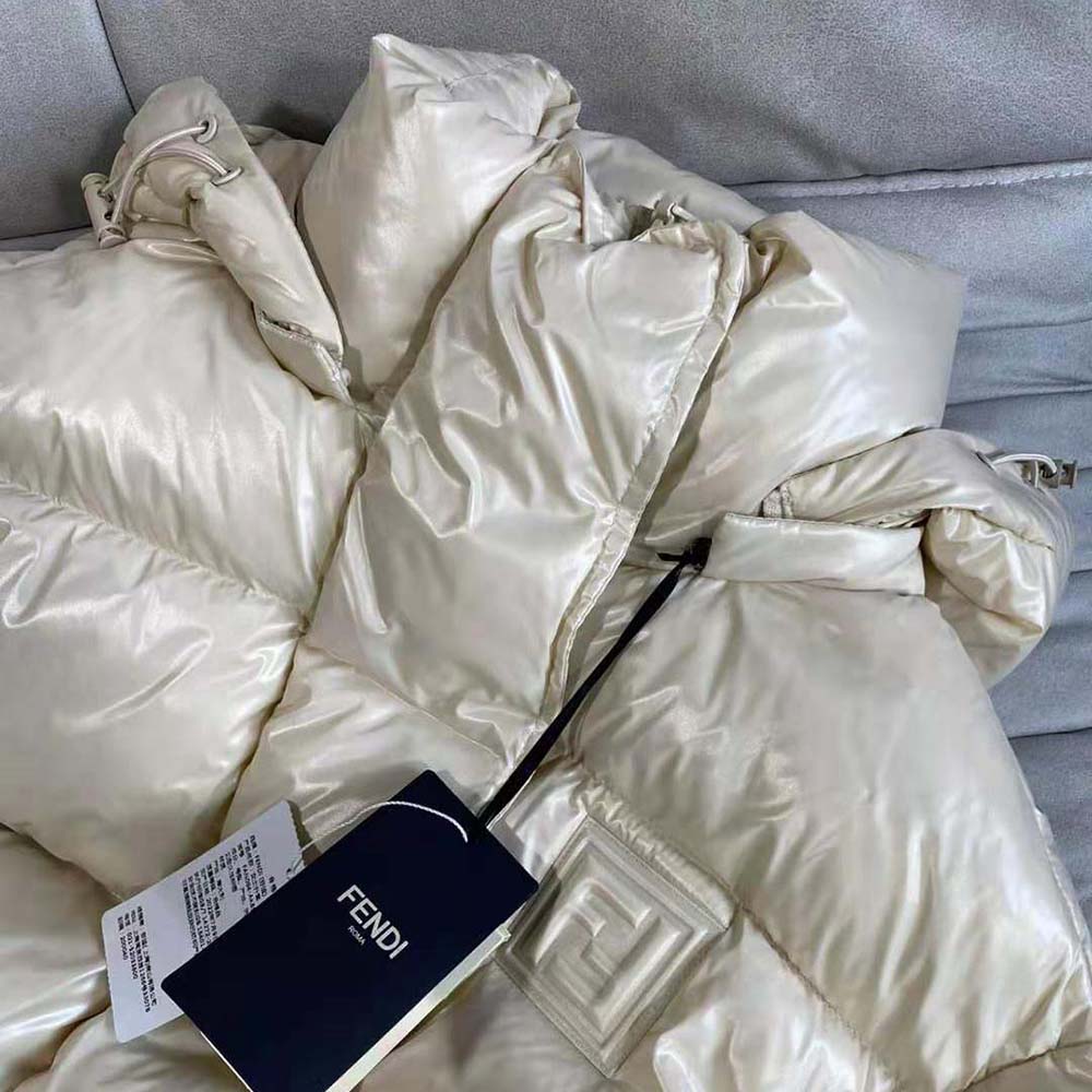 Fendi Women Pearl Nylon Down Jacket - image 4