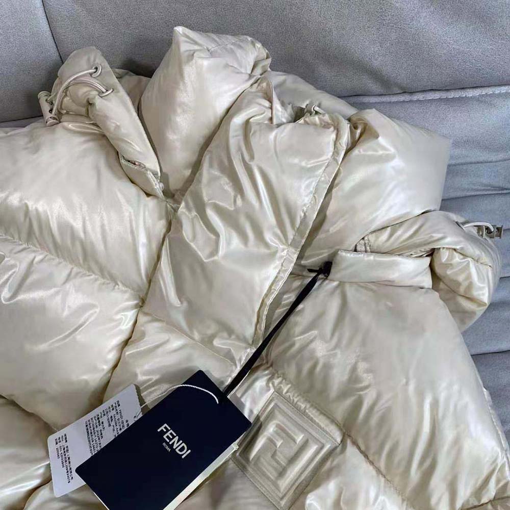 Fendi Women Pearl Nylon Down Jacket - image 5