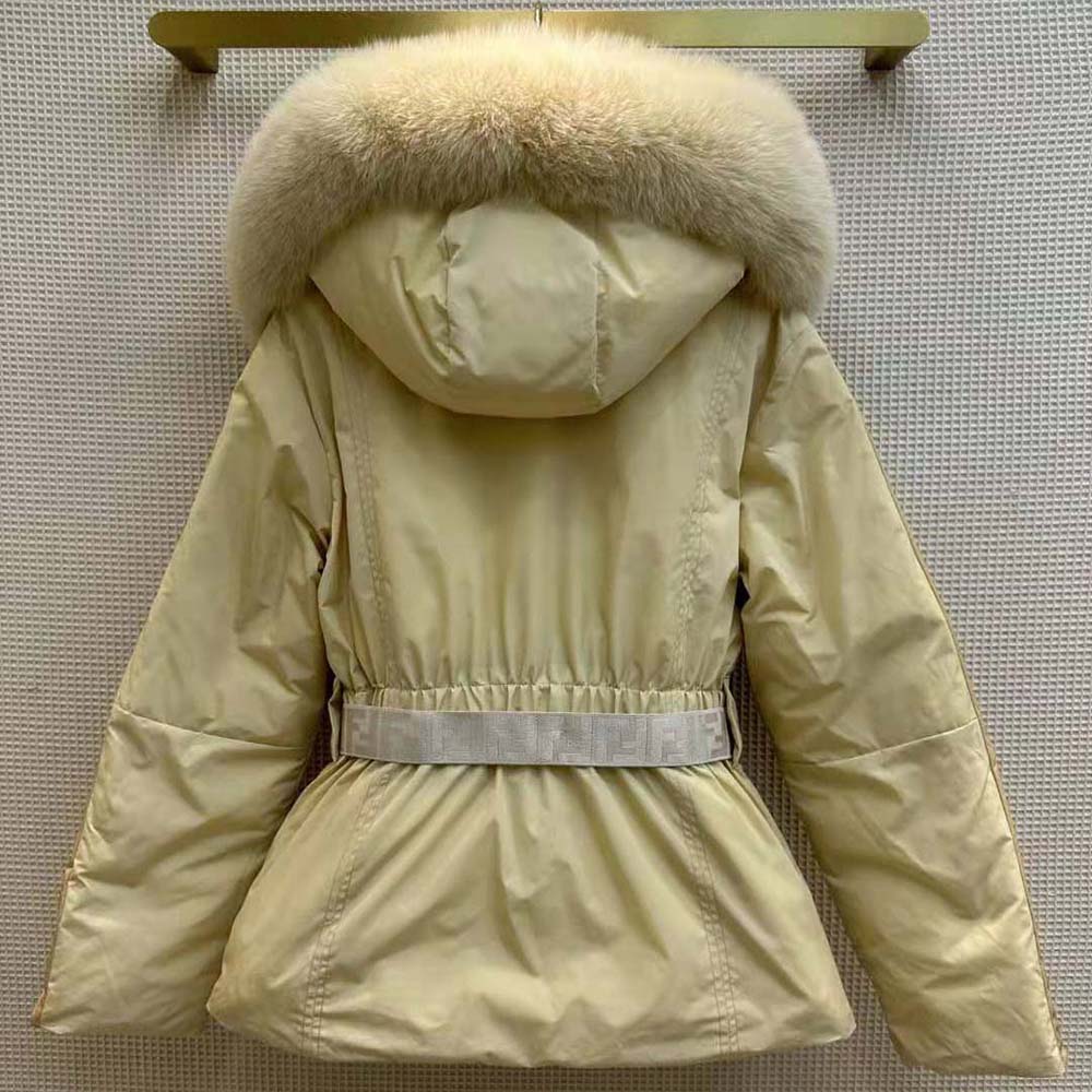 Fendi Women Ski Jacket in White Nylon - image 4
