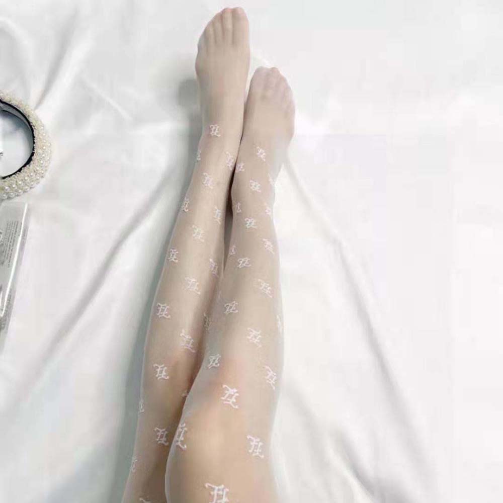 Close-up detail of elastic waistband and fabric texture on Fendi Women Tights Pink Nylon Pantyhose