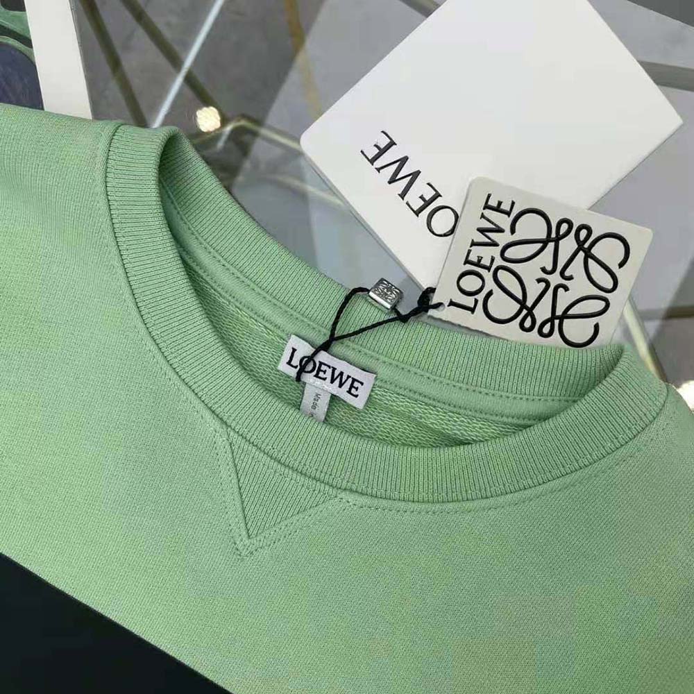 Loewe Women Ceramic Print Sweatshirt in Cotton-Lime - image 5