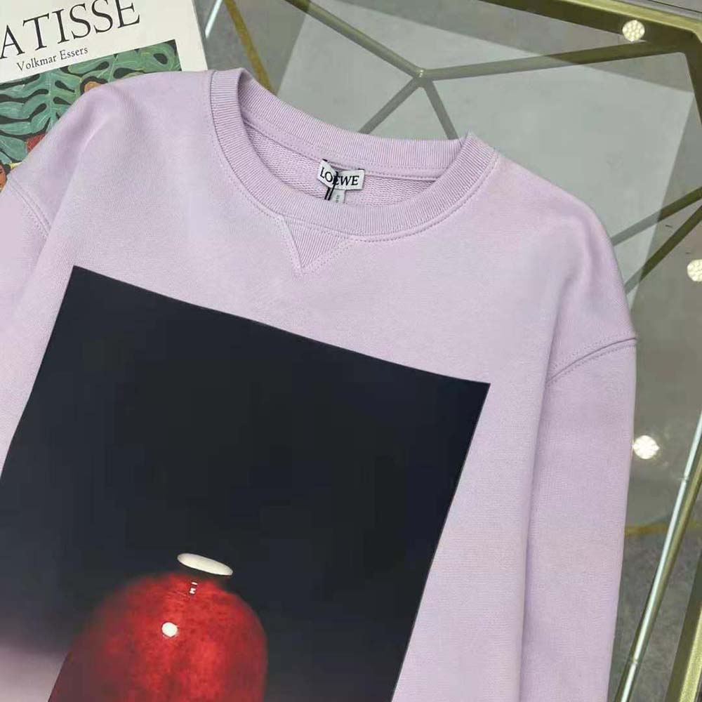 Loewe Women Ceramic Print Sweatshirt in Cotton-Purple - image 4
