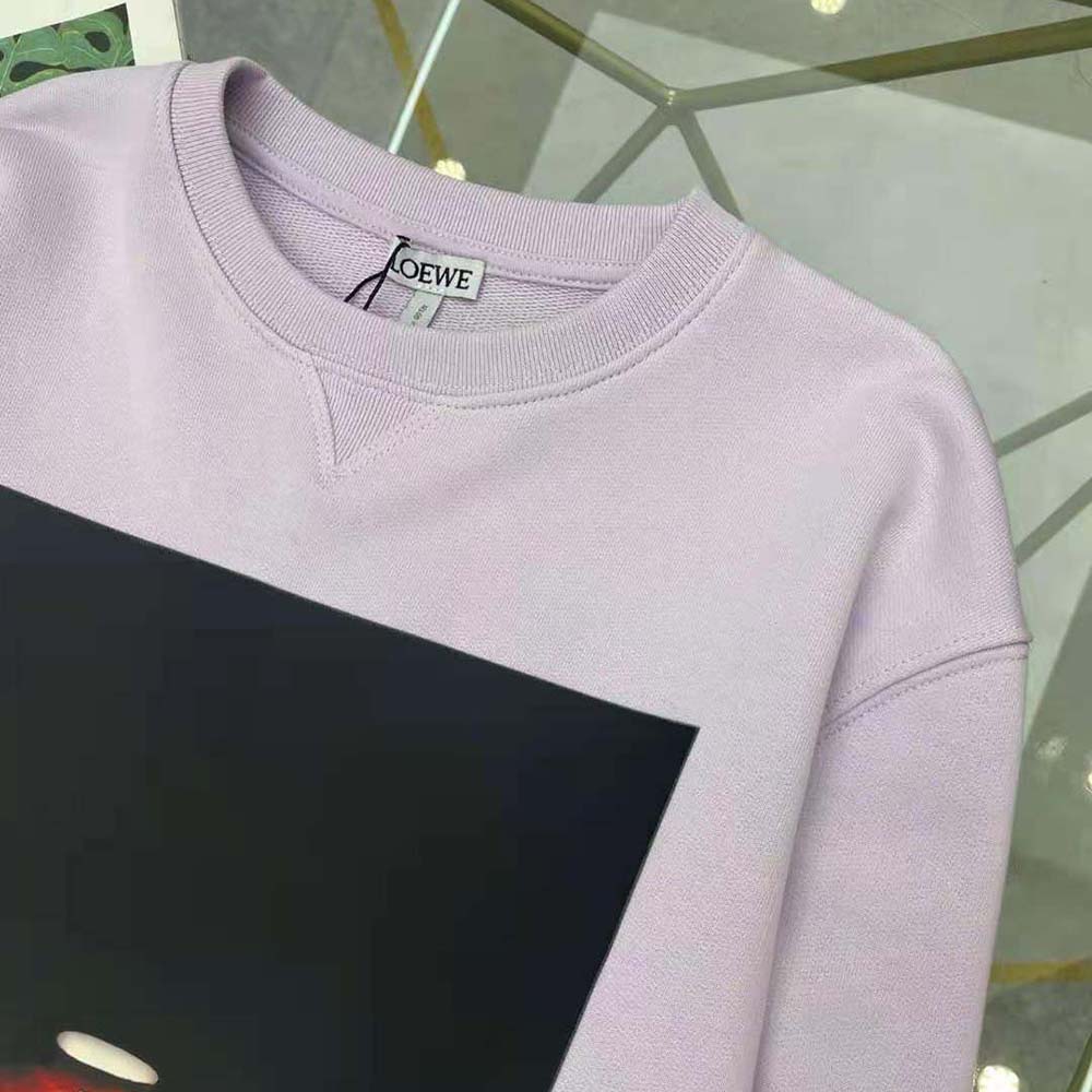 Loewe Women Ceramic Print Sweatshirt in Cotton-Purple - image 5