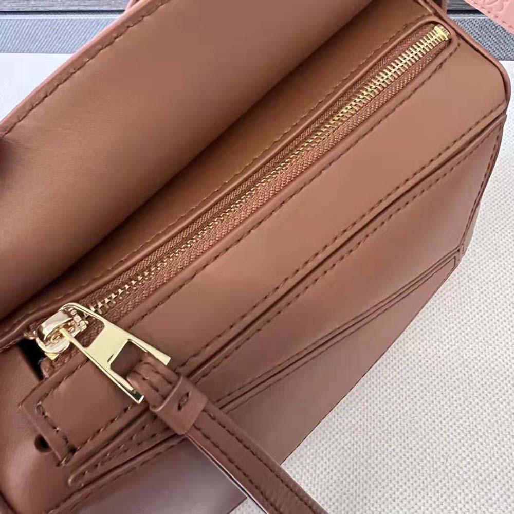 Loewe Women Mini Puzzle Bag in Satin Calfskin-Brown - image 6