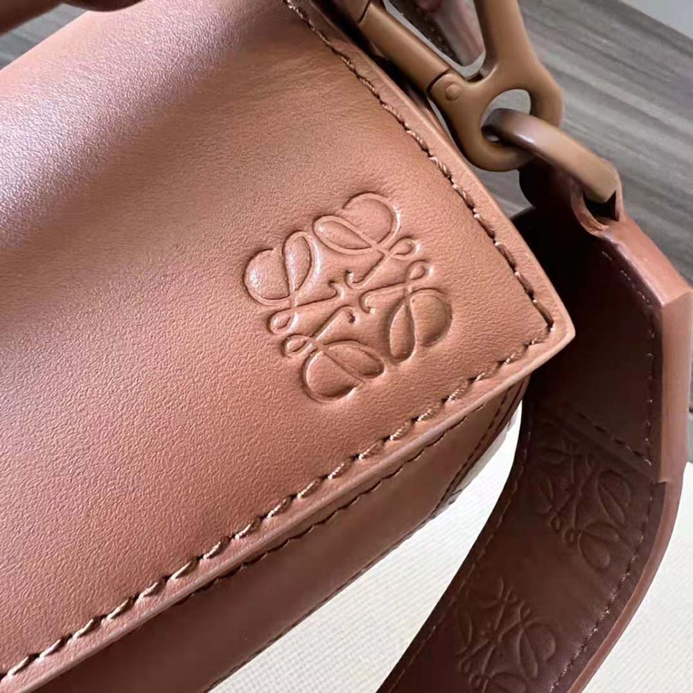 Loewe Women Mini Puzzle Bag in Satin Calfskin-Brown - image 8