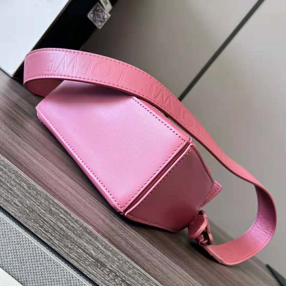 Loewe Women Mini Puzzle Bag in Satin Calfskin-Pink - image 5