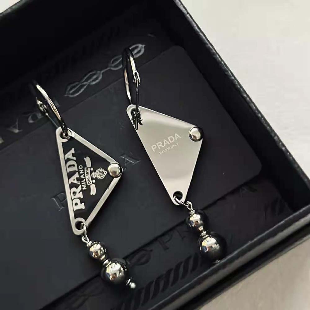 Prada Women Ball Smalto Jewels Pendant Earrings - image 7