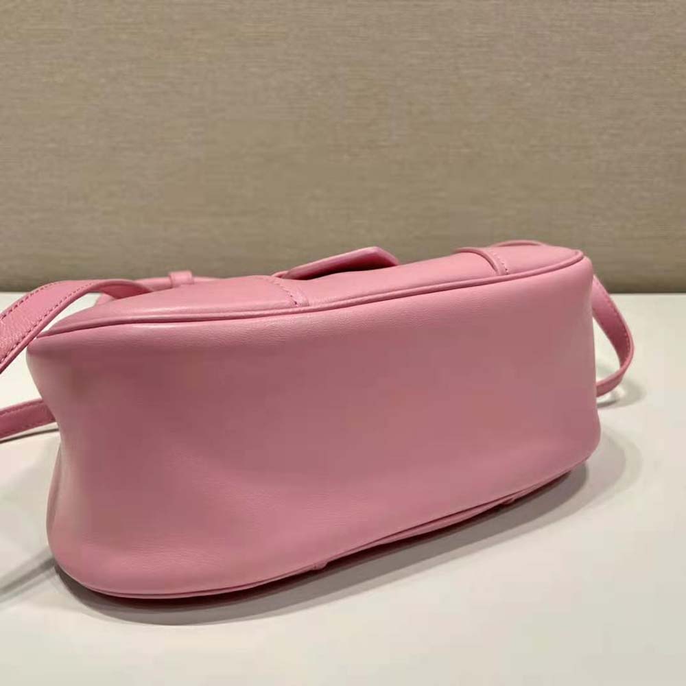 Prada Women Moon Re-Nylon and Leather Bag-Pink - image 6