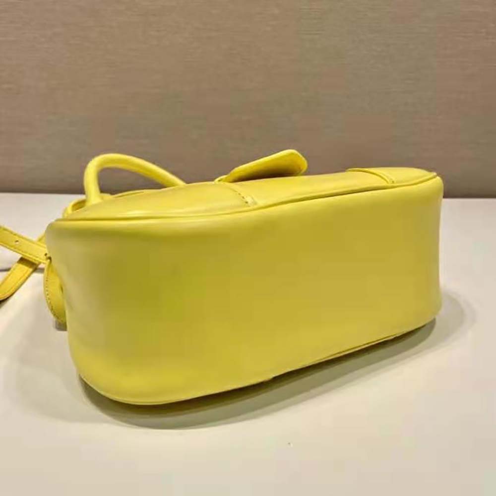 Prada Women Moon Re-Nylon and Leather Bag-Yellow - image 6