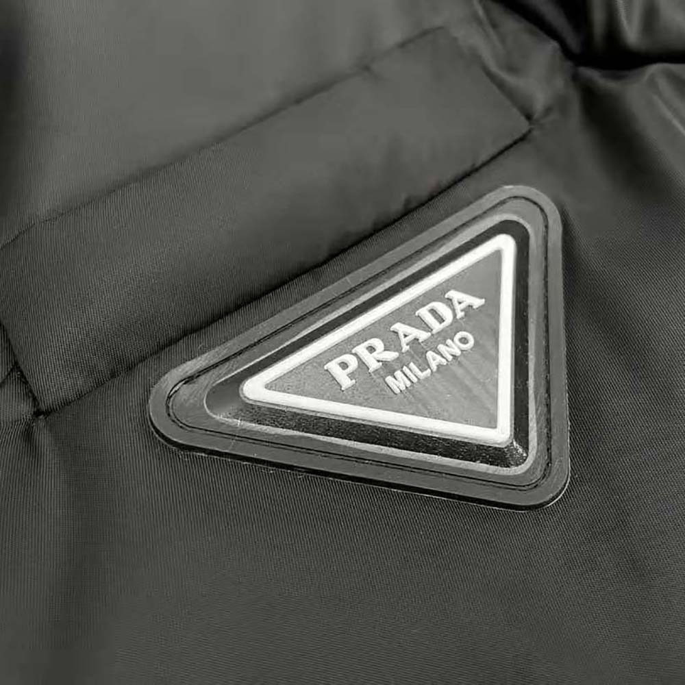 Prada Women Re-Nylon Down Coat with Enameled Metal Triangle Logo - image 7