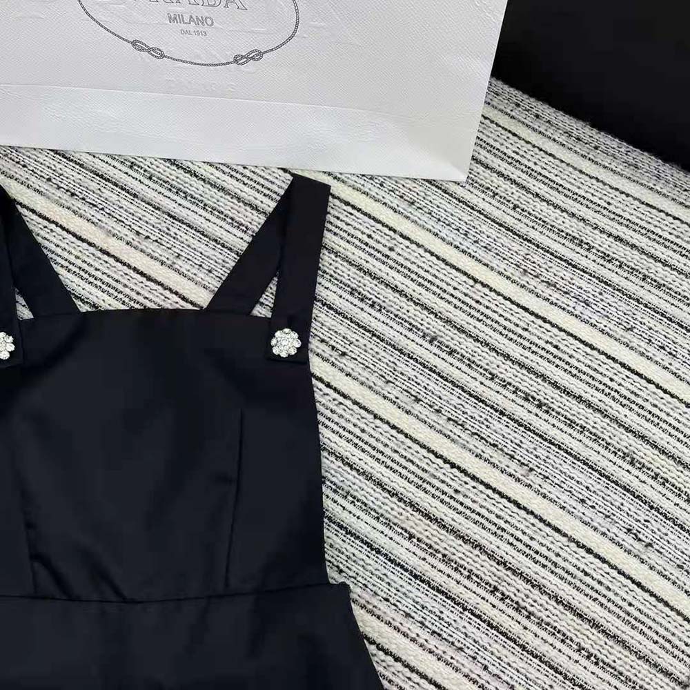 Prada Women Re-Nylon Overall Dress-Black - image 5