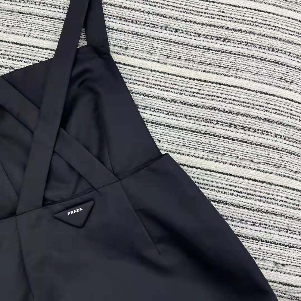 Prada Women Re-Nylon Overall Dress-Black - image 7