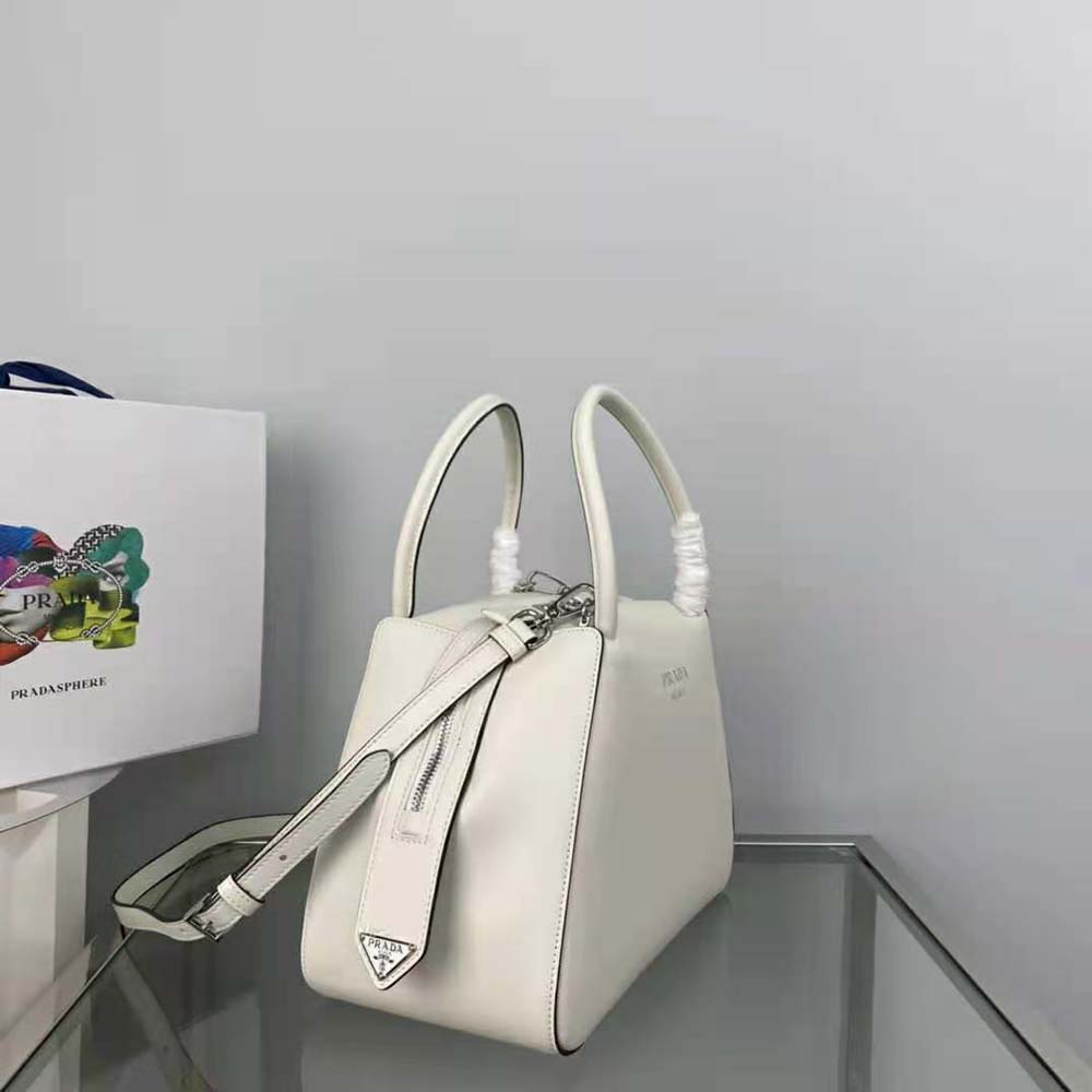 Prada Women Small Leather Prada Supernova Handbag-White - image 4