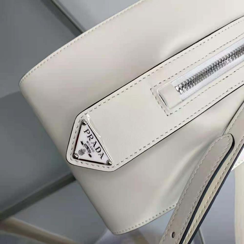 Prada Women Small Leather Prada Supernova Handbag-White - image 8