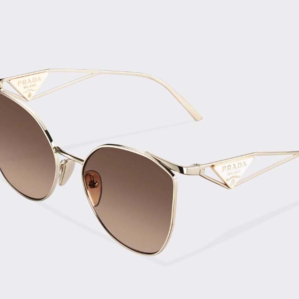 Prada Women Symbole Sunglasses with a Contemporary Feminine Touch-Brown - image 4