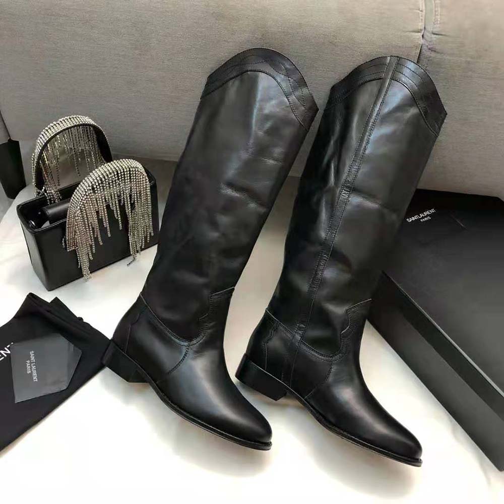Saint Laurent YSL Women Kate Boots in Smooth Leather-Black - image 4