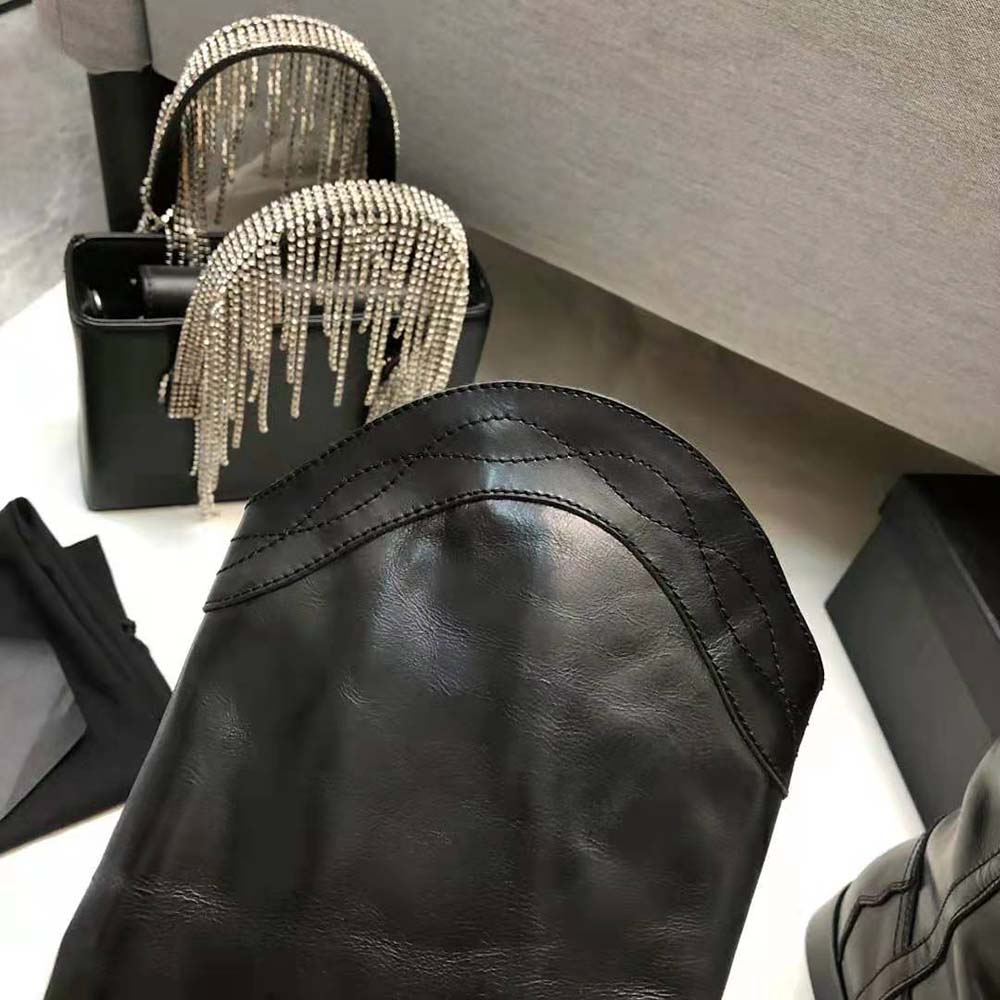Saint Laurent YSL Women Kate Boots in Smooth Leather-Black - image 9