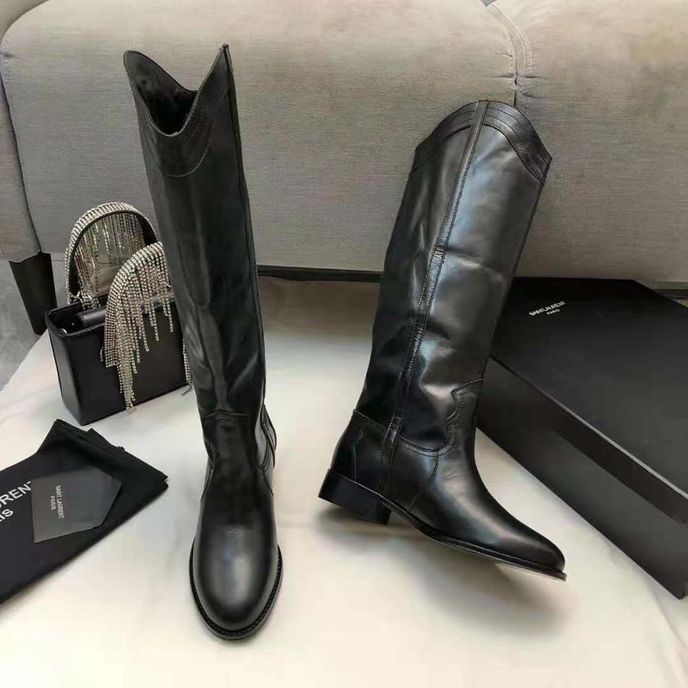 Saint Laurent YSL Women Kate Boots in Smooth Leather-Black - image 5