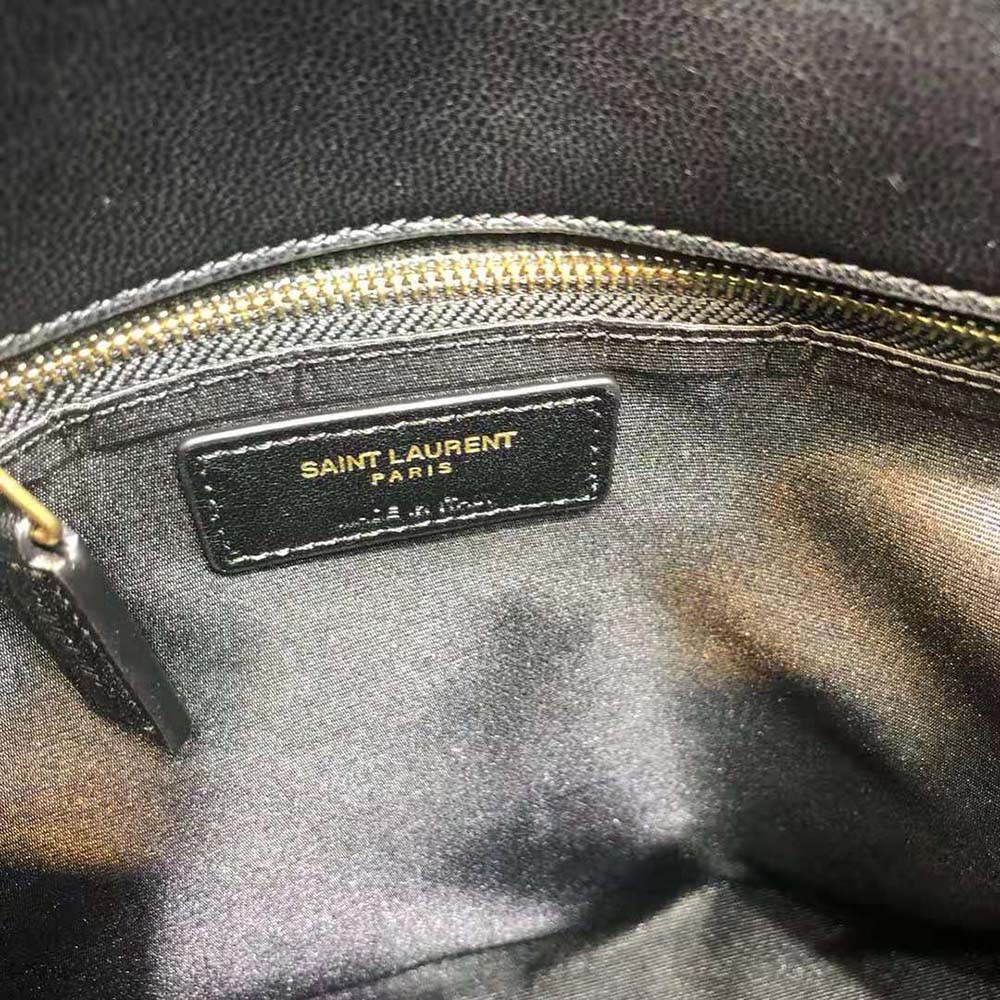 Saint Laurent YSL Women Puffer Medium Chain Bag in Quilted Lambskin-Black/Gold - image 9