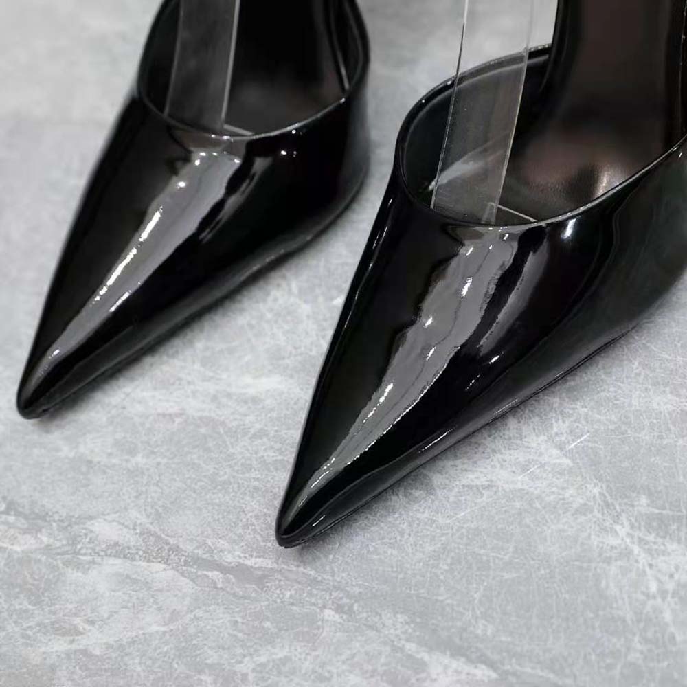 Versace Women Pin-Point Pumps in Calf Leather-Black - image 7