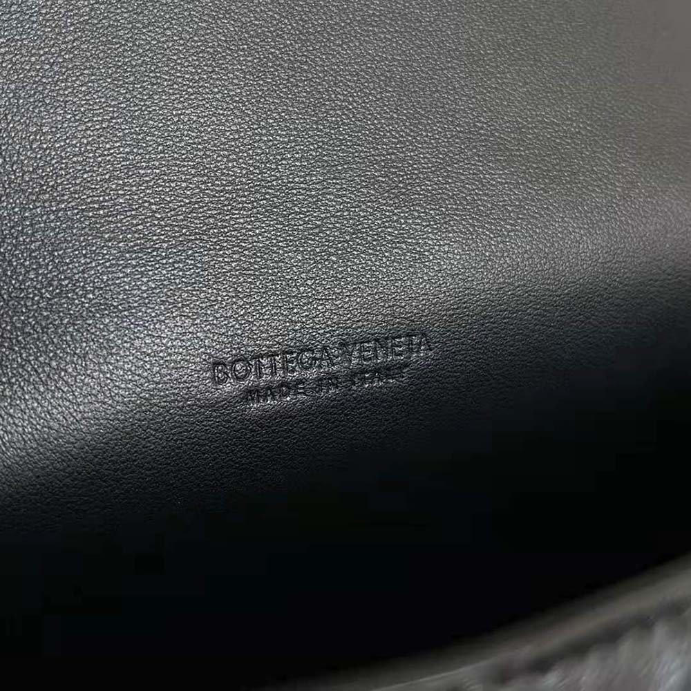 Bottega Veneta Women Intrecciato Leather Multi Pouch On Strap-Black - image 10