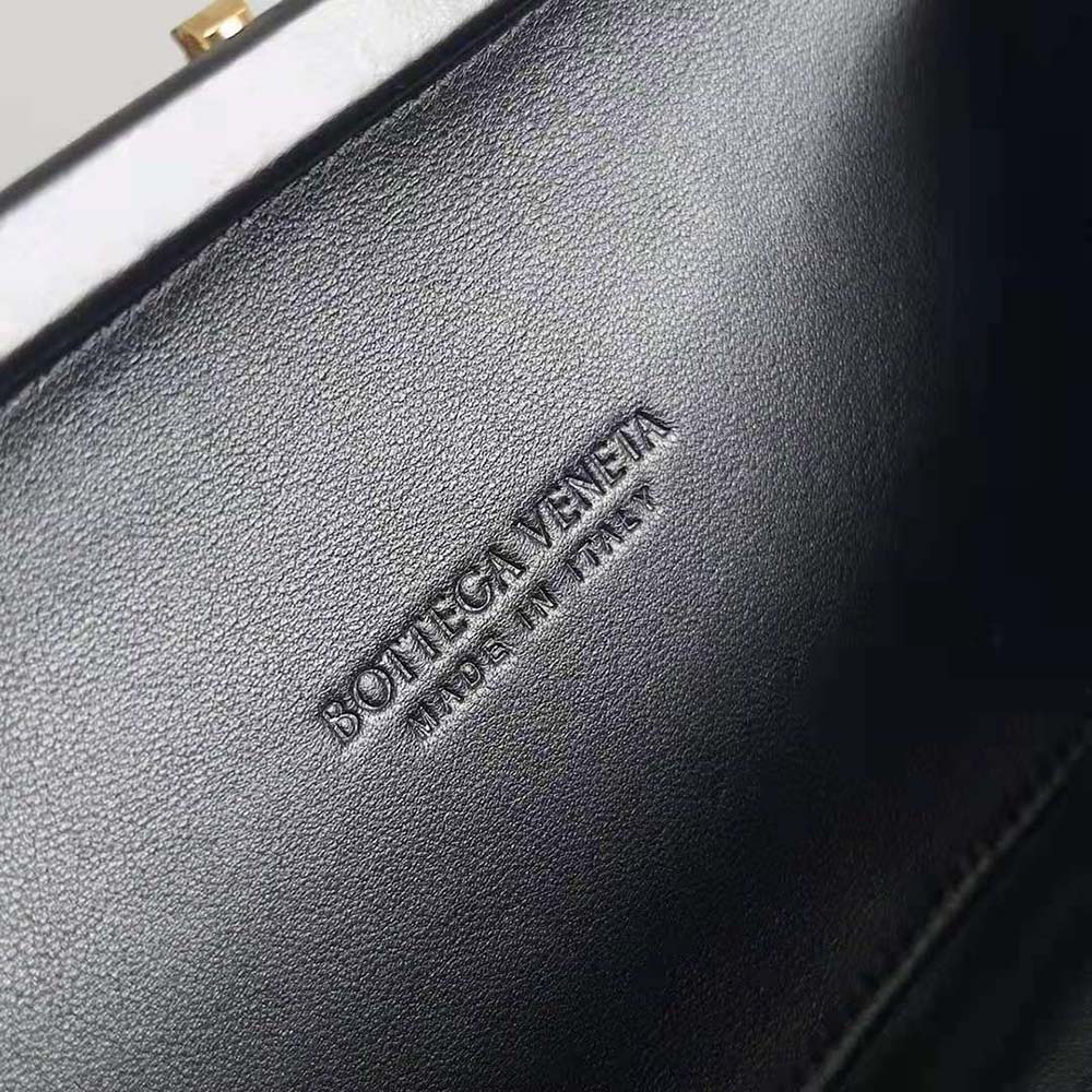 Bottega Veneta Women Knot Minaudiere Padded Intreccio Leather Minaudiere-Black - image 10