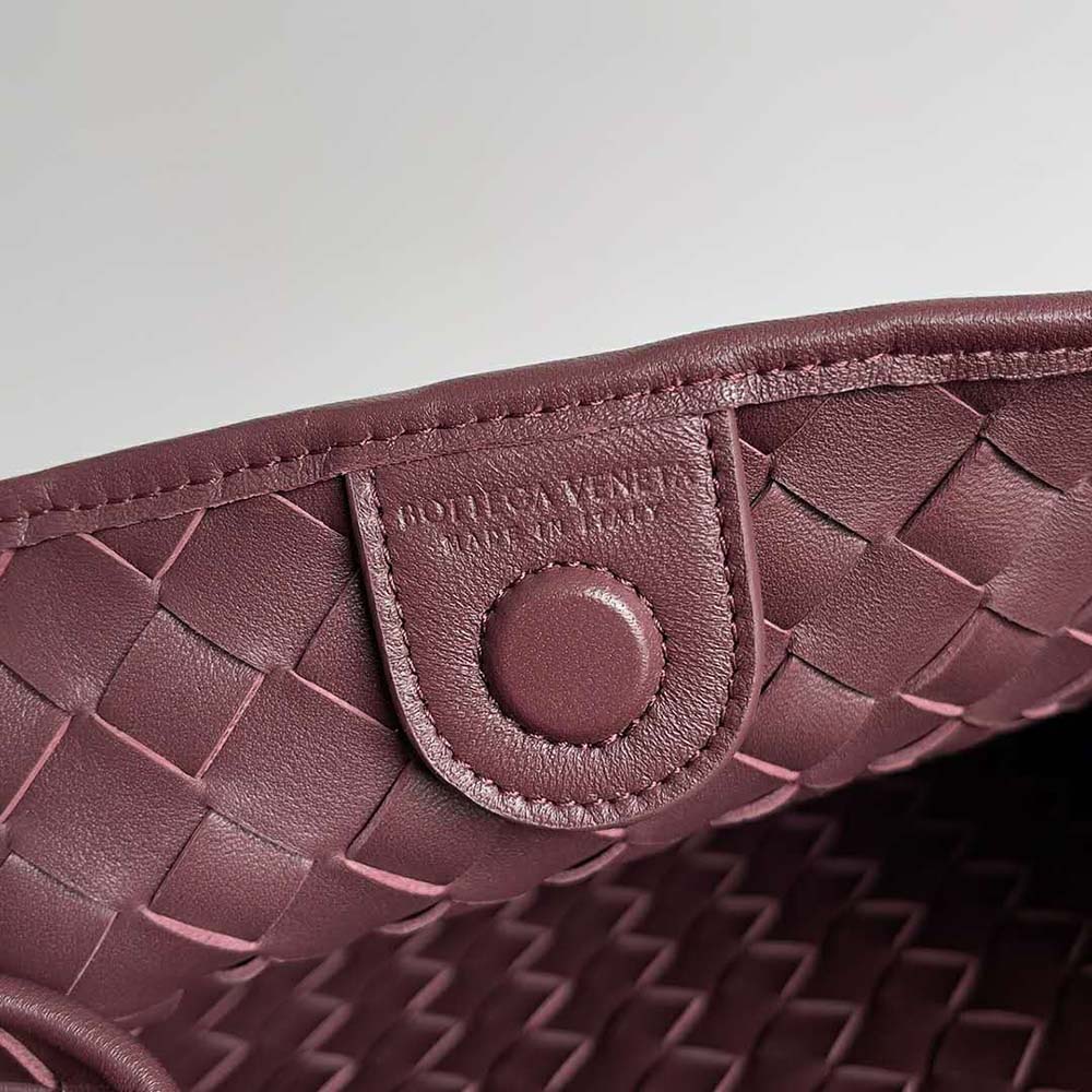 Bottega Veneta Women Sardine Top Handle Bag-Maroon - image 8