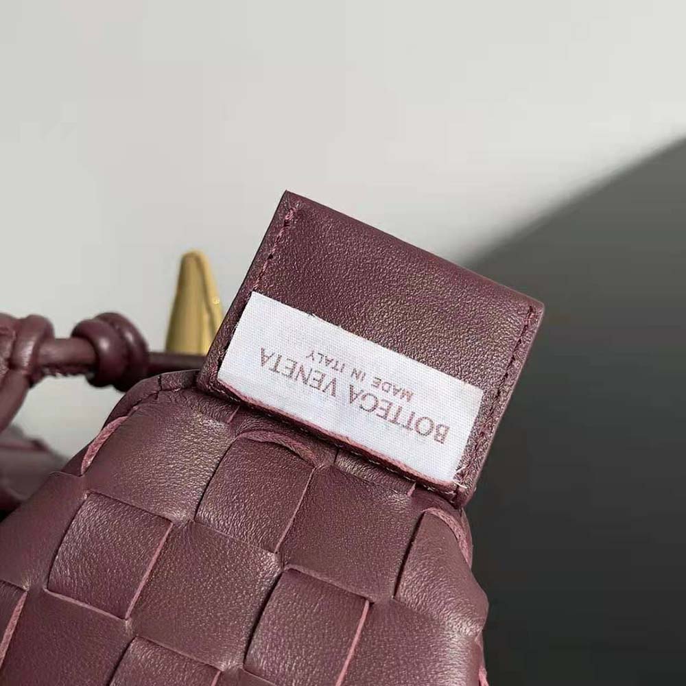 Bottega Veneta Women Sardine Top Handle Bag-Maroon - image 10
