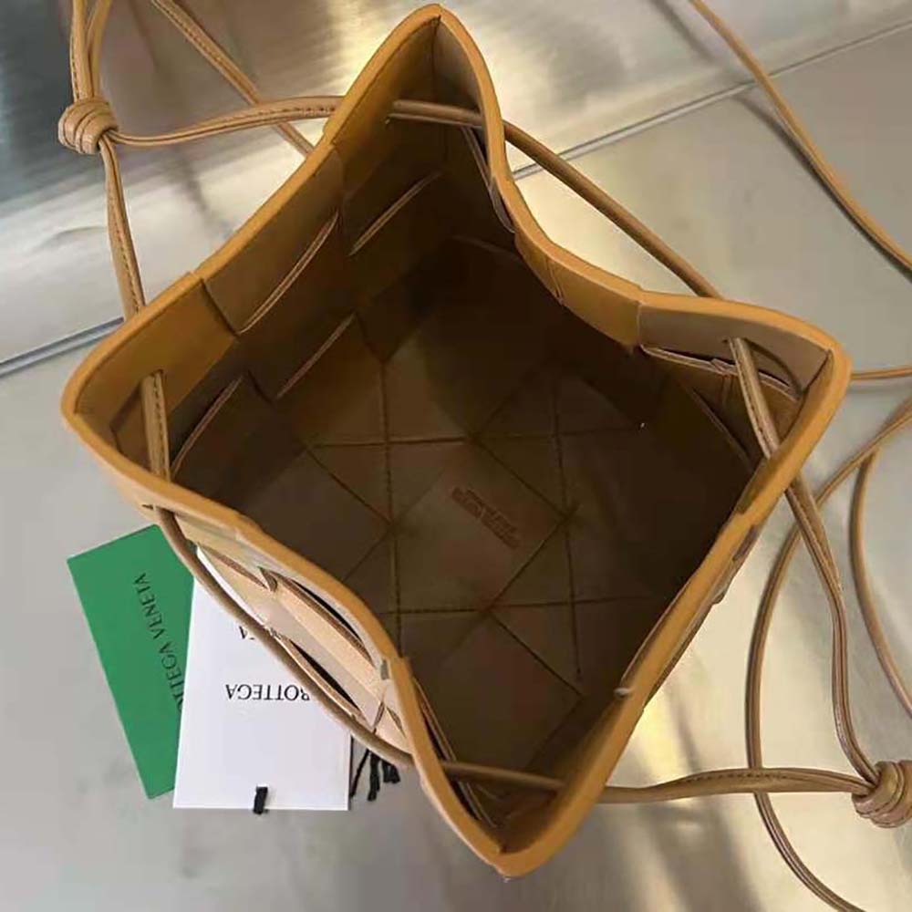 Bottega Veneta Women Small Cassette Cross-Body Bucket-Brown - image 8