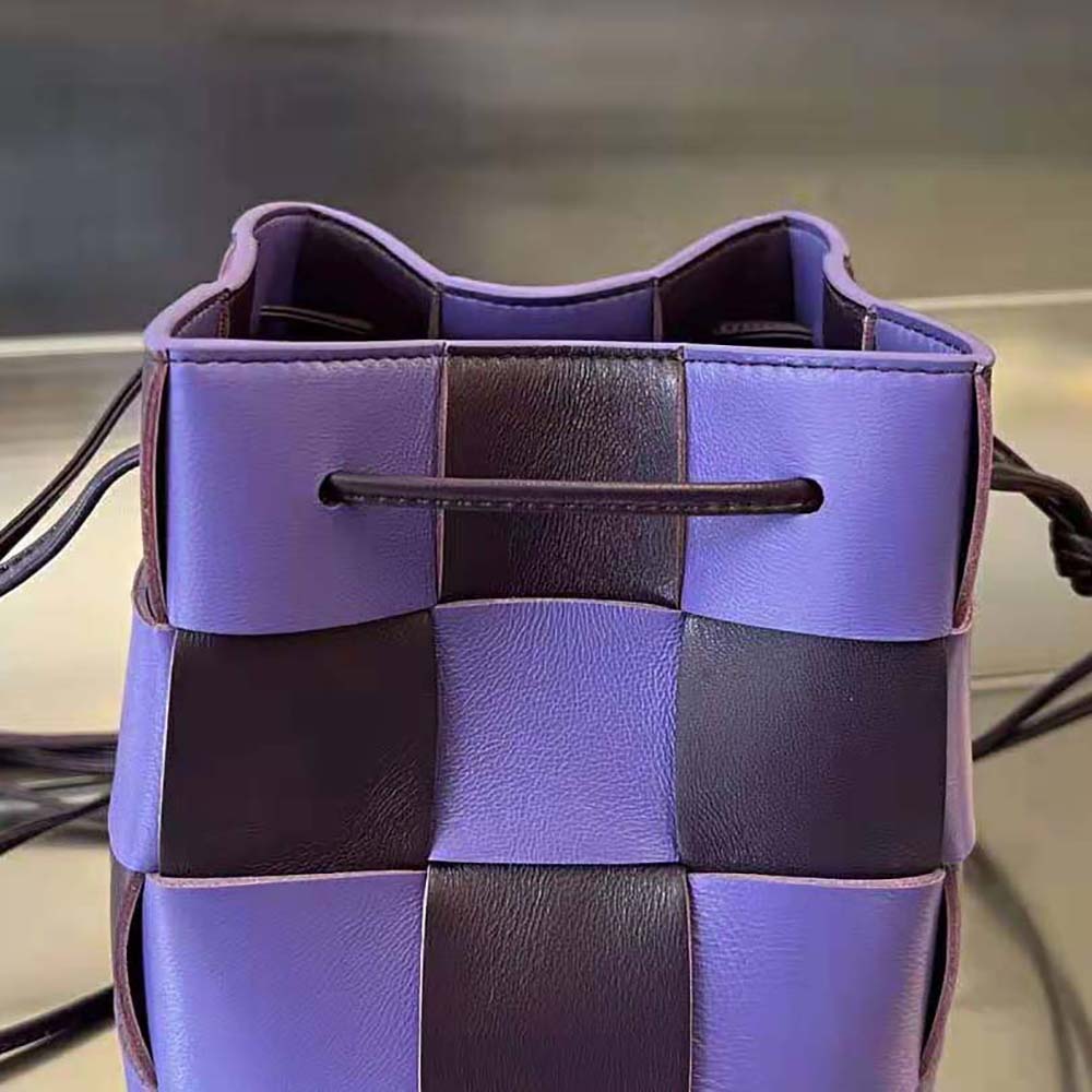 Bottega Veneta Women Small Cassette Cross-Body Bucket-Purple - image 6