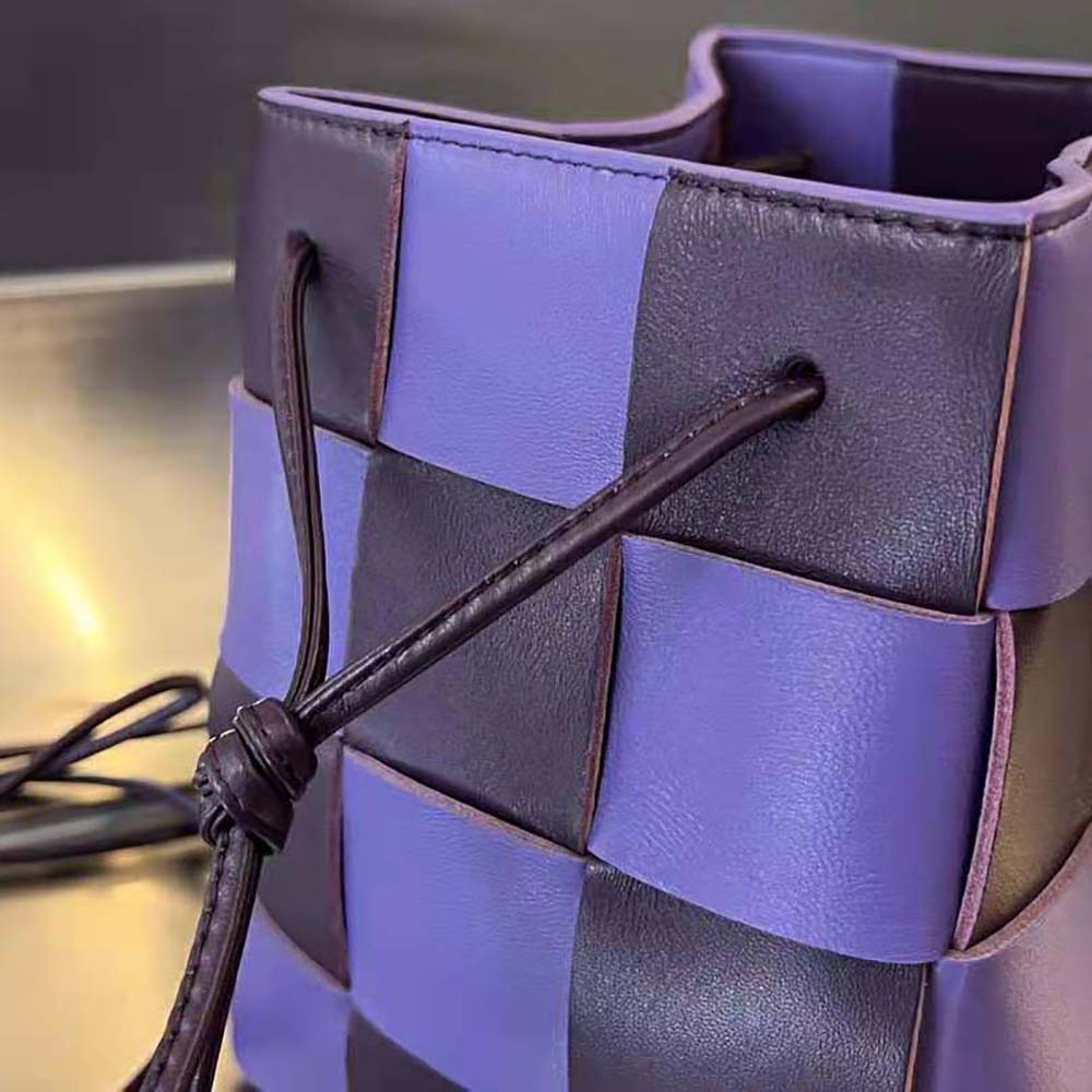 Bottega Veneta Women Small Cassette Cross-Body Bucket-Purple - image 7