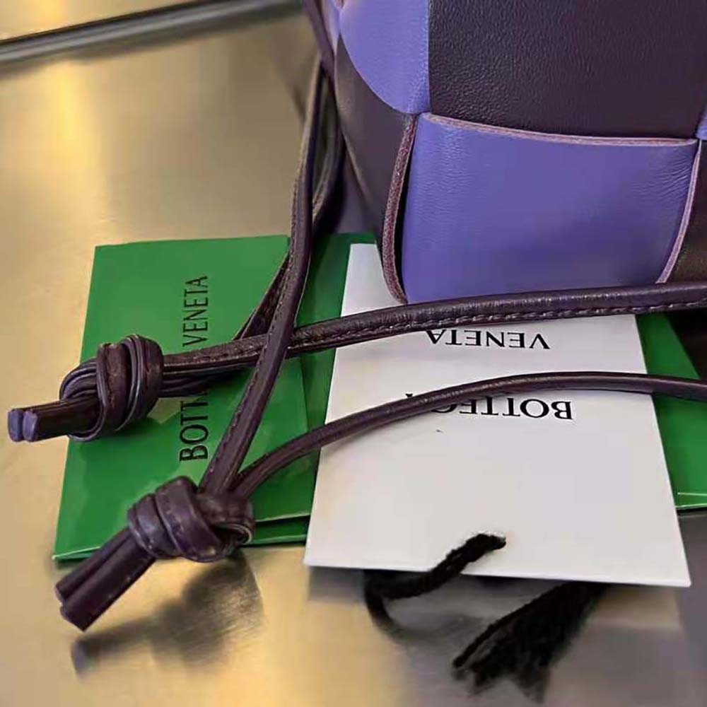 Bottega Veneta Women Small Cassette Cross-Body Bucket-Purple - image 9