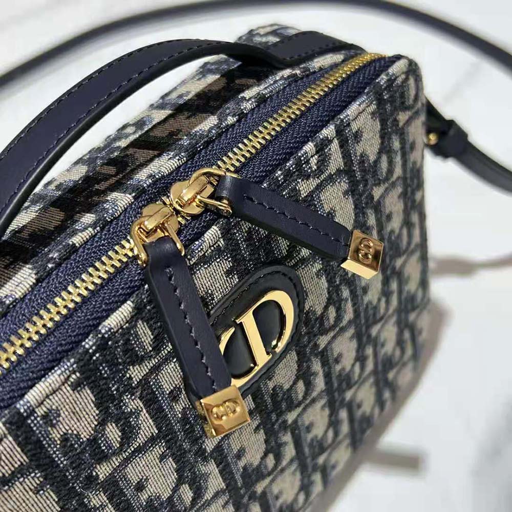 Dior Women 30 Mmontaigne Box Bag Blue Multicolor Dior Oblique Jacquard - image 8