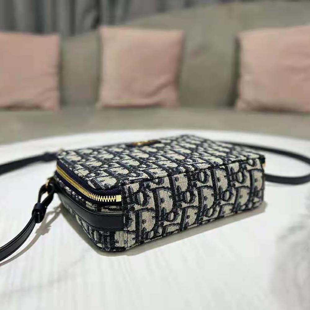 Dior Women 30 Mmontaigne Box Bag Blue Multicolor Dior Oblique Jacquard - image 5